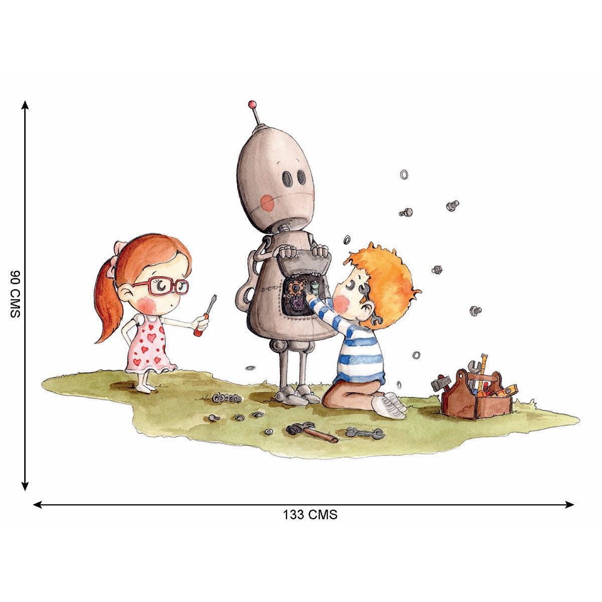 Vinilo Infantil Botty el Robot Sueños Cigüeña - Nanetes #