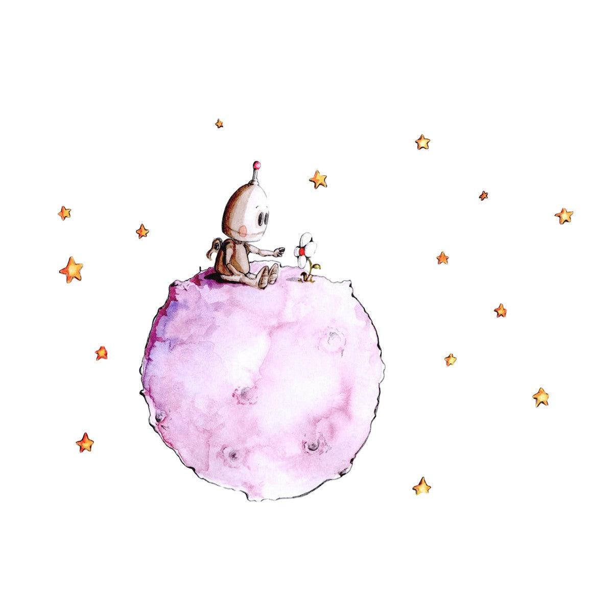 Vinilo Infantil Botty en el Planeta Sueños Cigüeña - Nanetes #