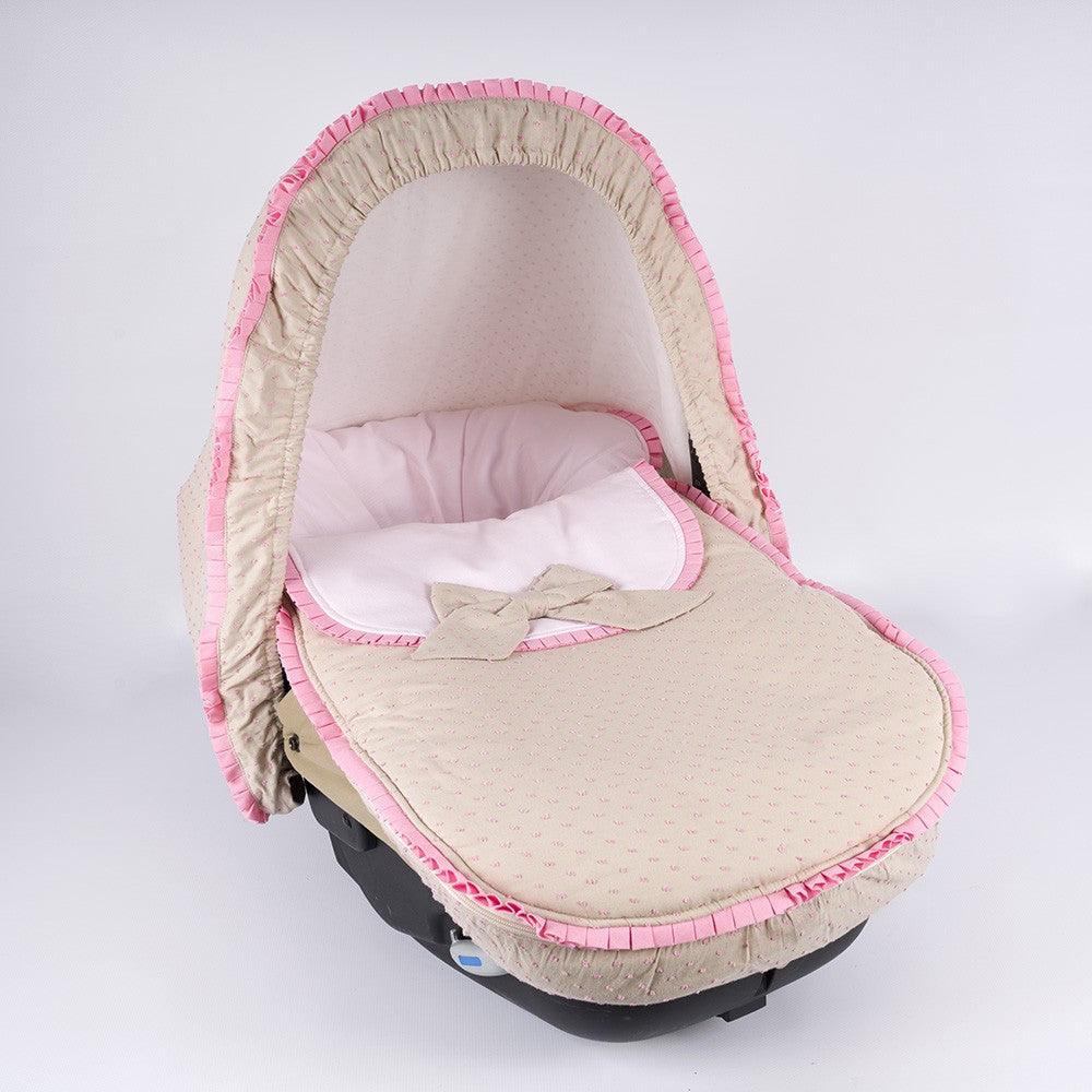 Saco Matrix Jane 232 Rosa con Plumeti Camel - Nanetes #