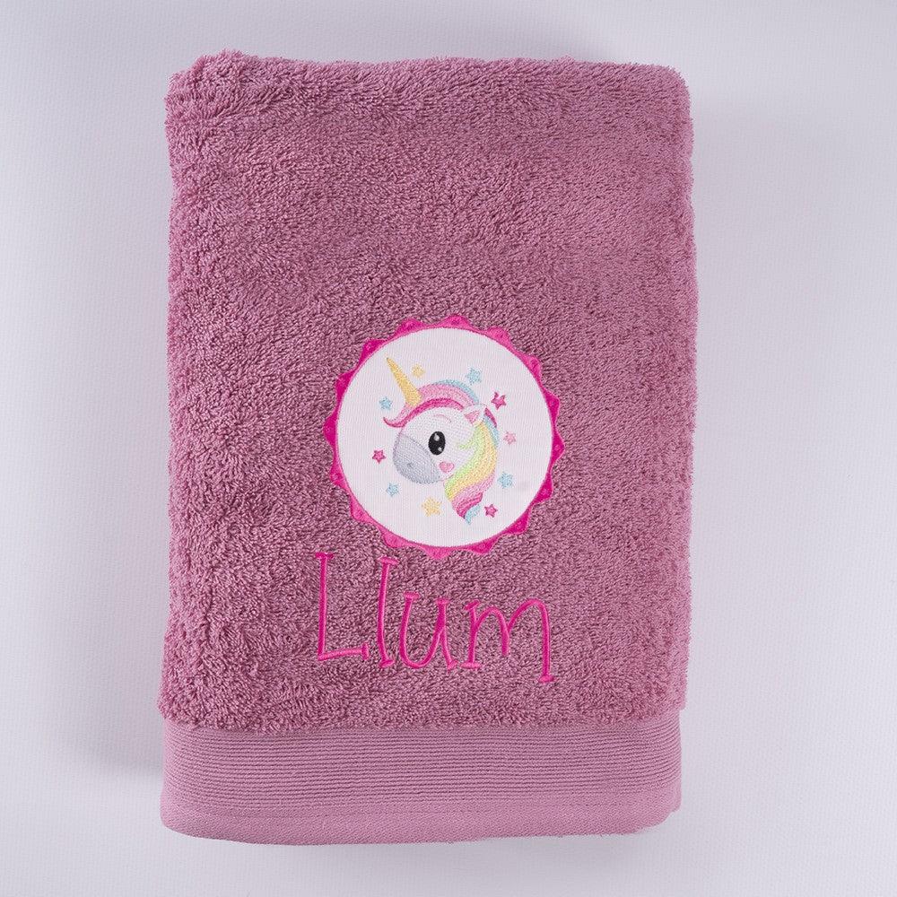 Toalla Personalizada Bordada Unicornio Galleta Nanetes - Nanetes #
