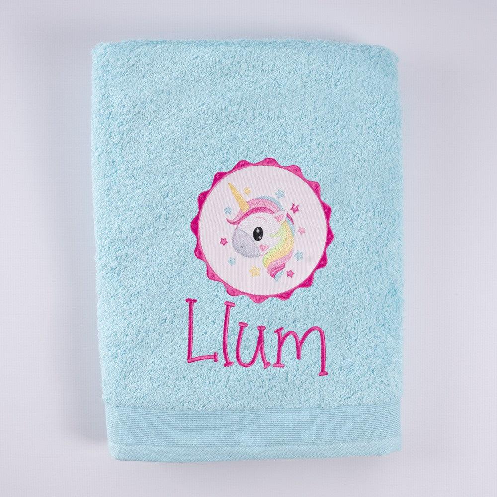 Toalla Personalizada Bordada Unicornio Galleta Nanetes - Nanetes #