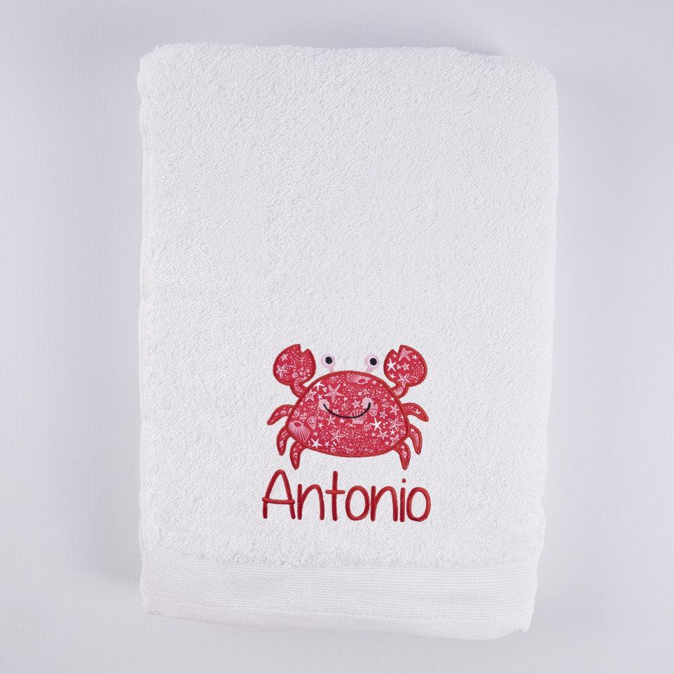 Toallas Personalizadas Bordadas Cangrejo Nanetes