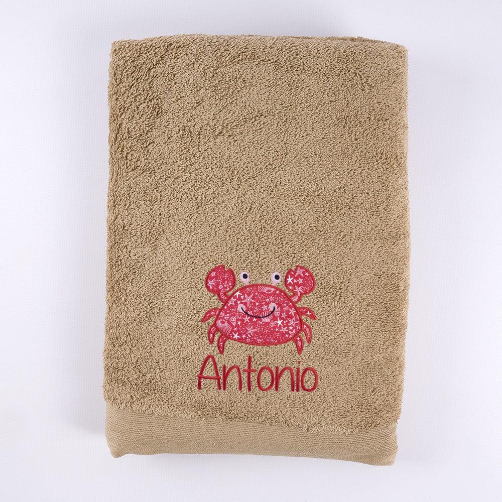 Toallas Personalizadas Bordadas Cangrejo Nanetes