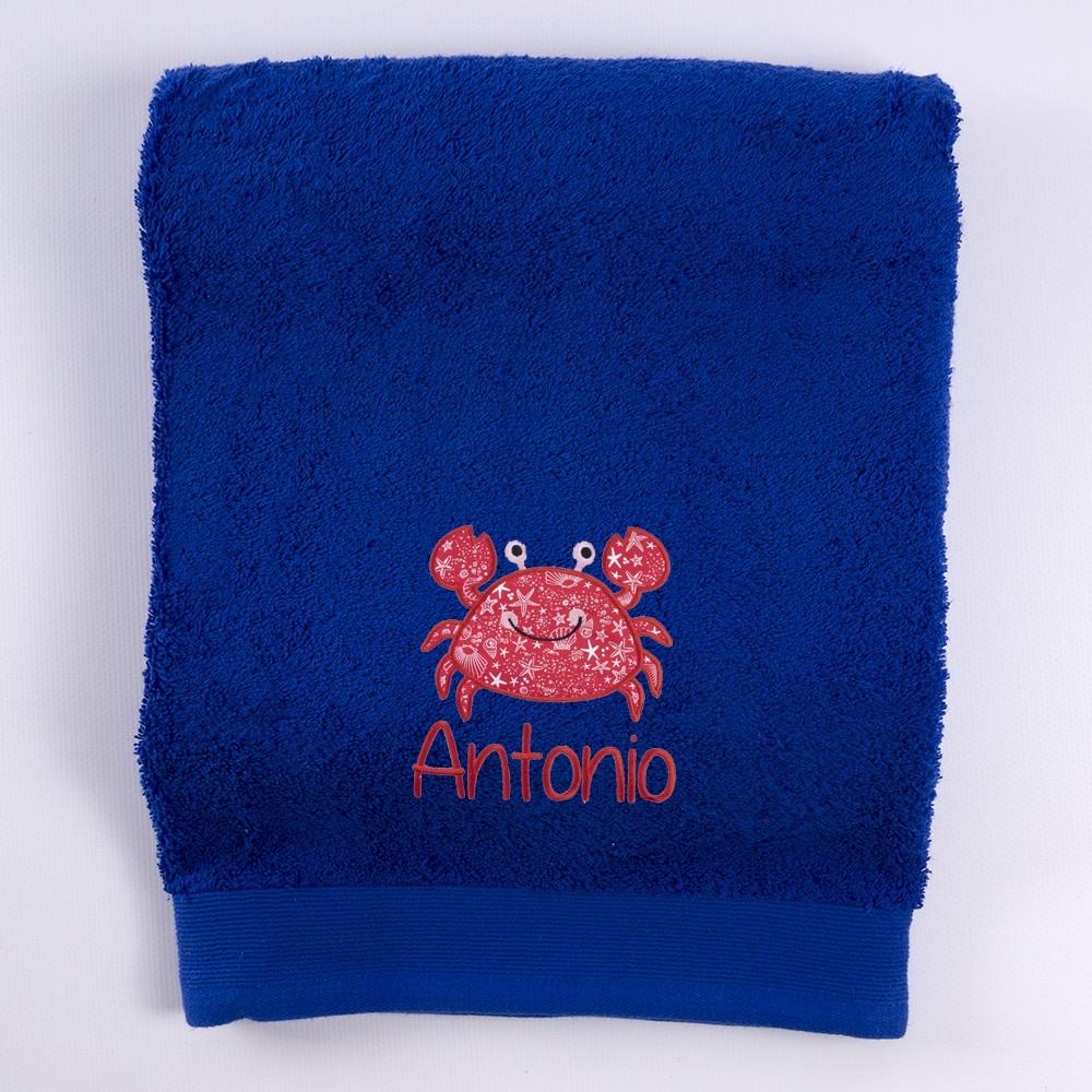 Toallas Personalizadas Bordadas Cangrejo Nanetes