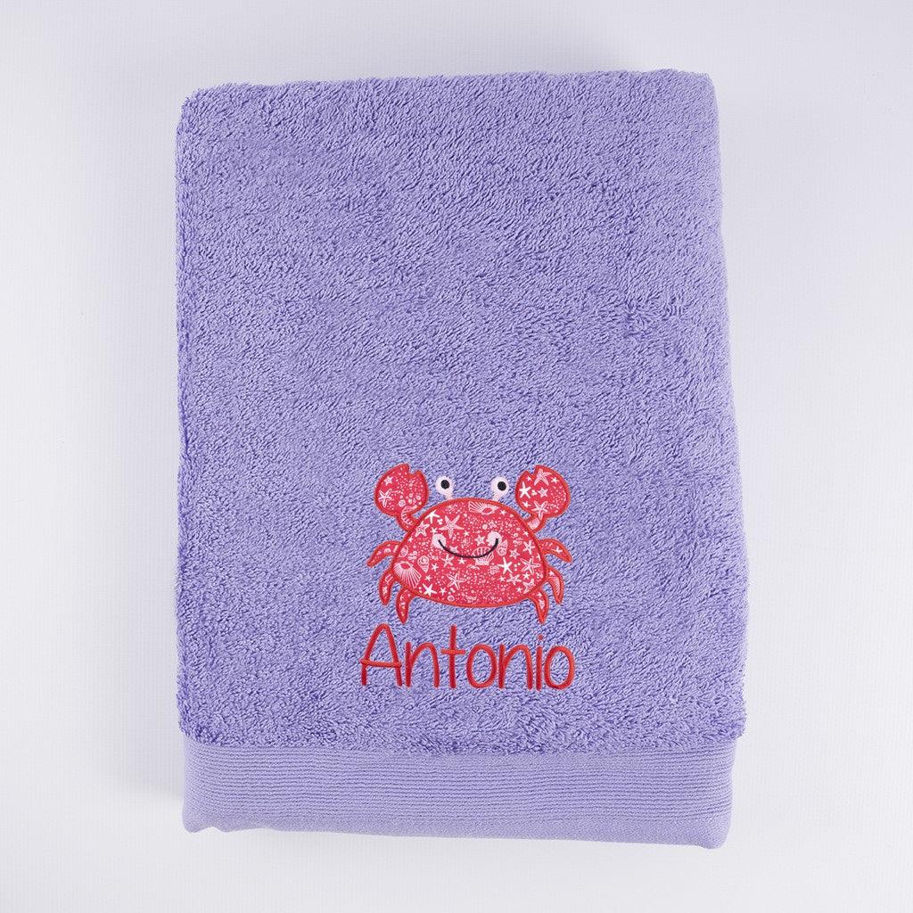 Toallas Personalizadas Bordadas Cangrejo Nanetes
