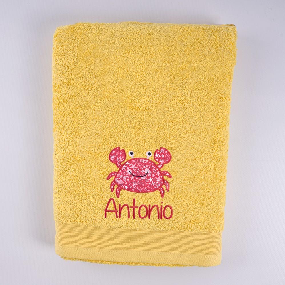 Toallas Personalizadas Bordadas Cangrejo Nanetes