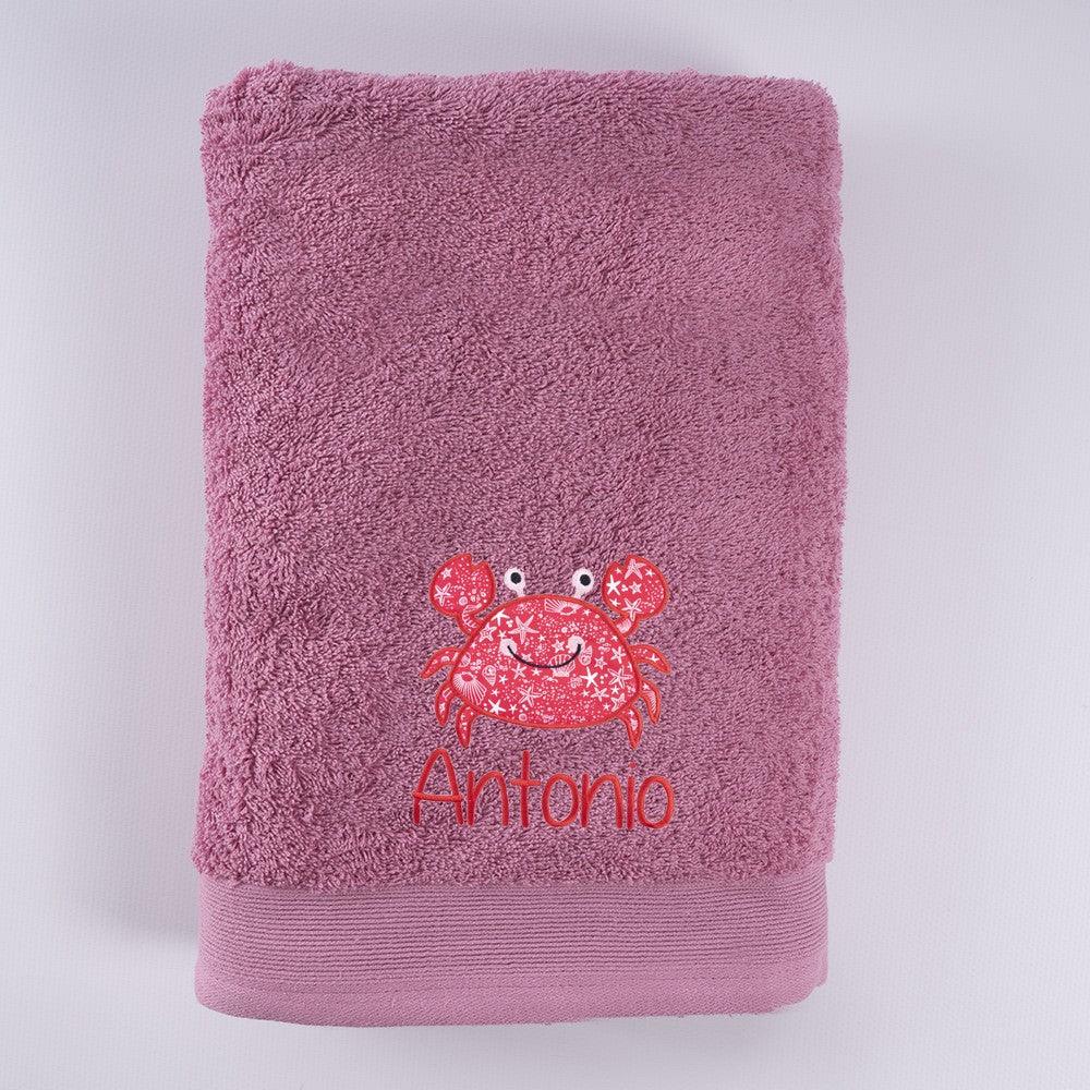 Toallas Personalizadas Bordadas Cangrejo Nanetes