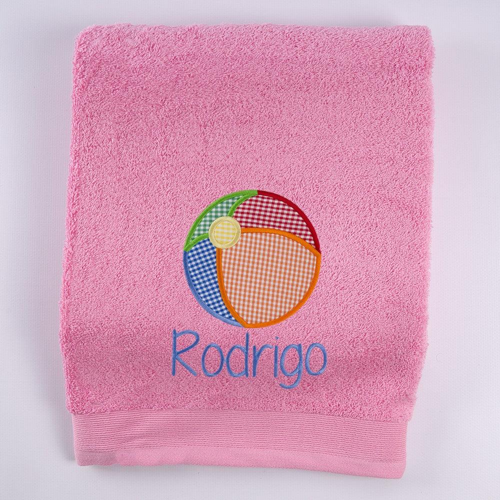 Toallas Personalizadas Pelota Playa Bordada Nanetes