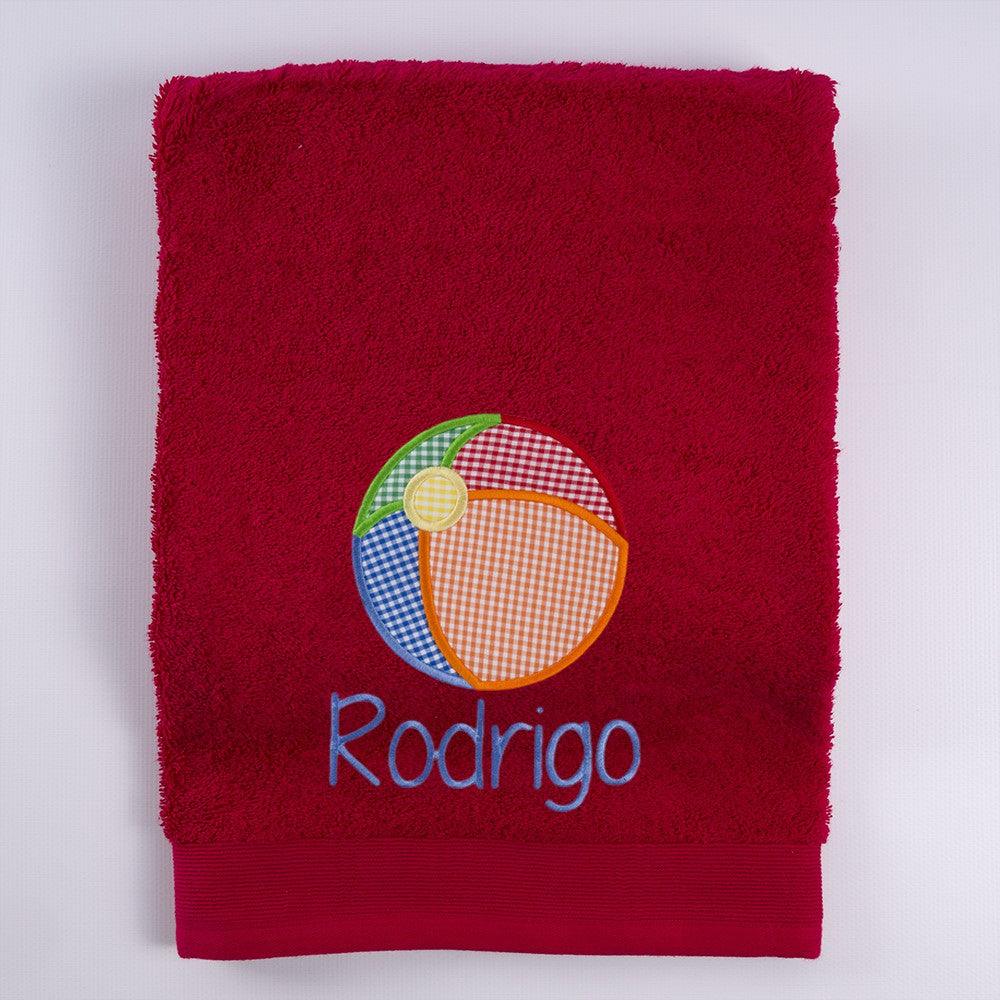 Toallas Personalizadas Pelota Playa Bordada Nanetes