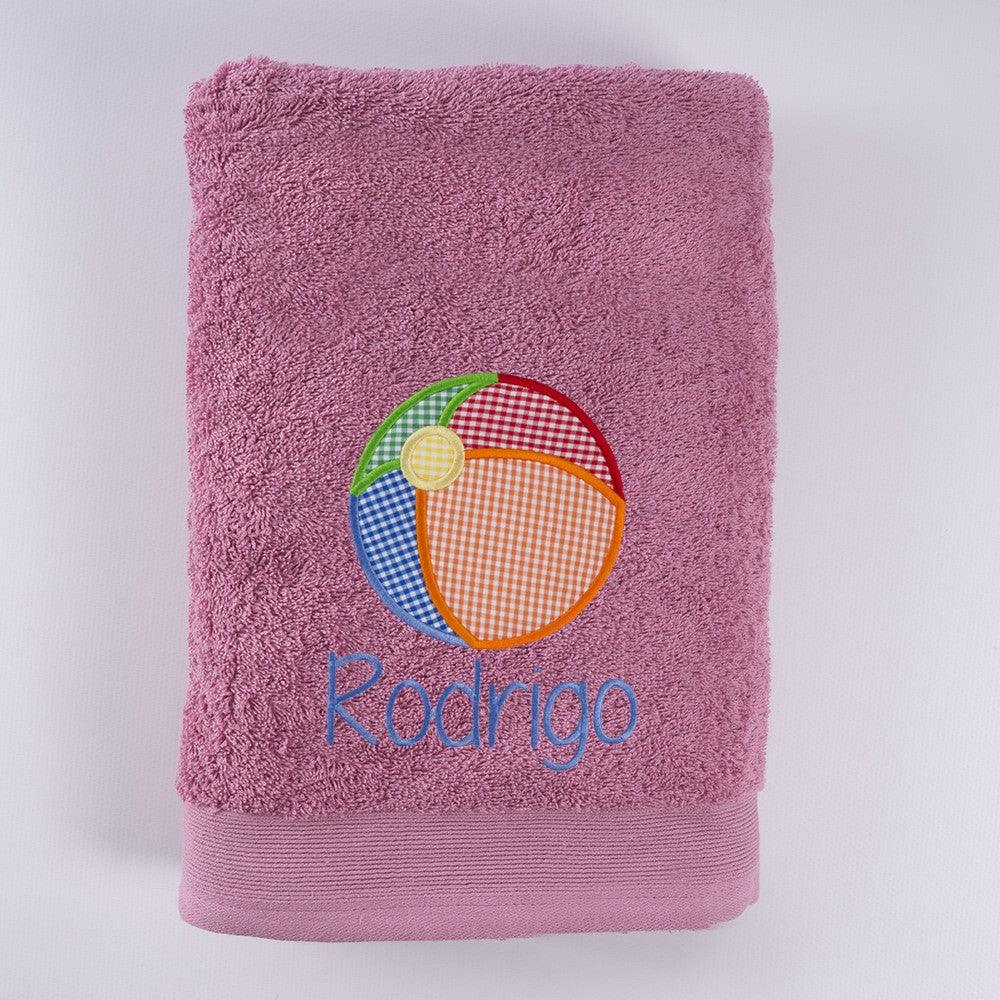 Toallas Personalizadas Pelota Playa Bordada Nanetes