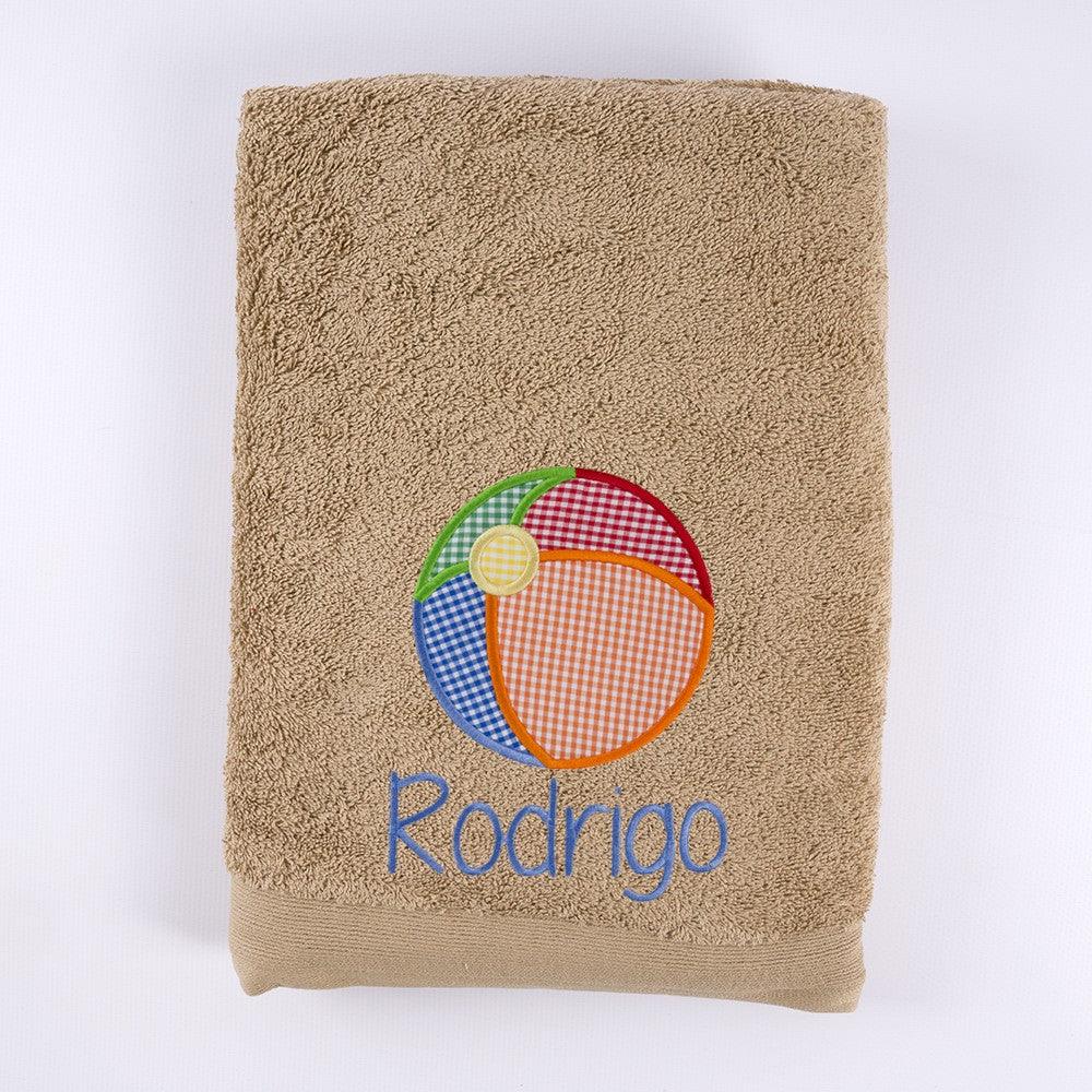 Toallas Personalizadas Pelota Playa Bordada Nanetes