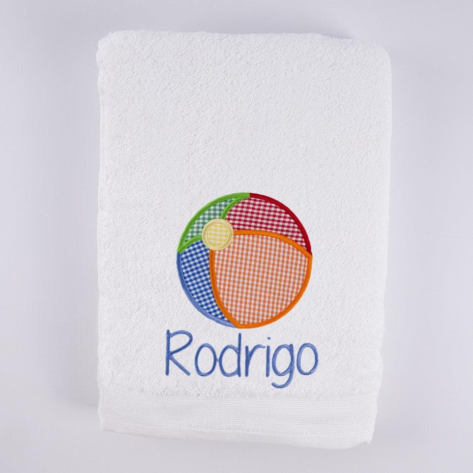 Toallas Personalizadas Pelota Playa Bordada Nanetes