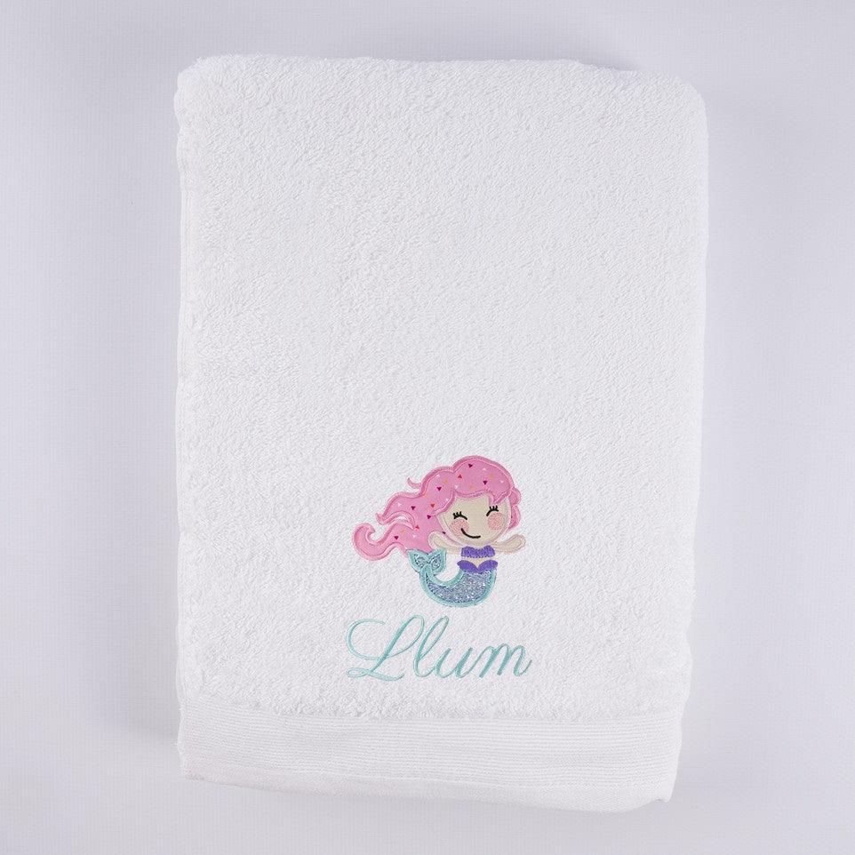 Toallas Personalizadas Bordado Sirena Nanetes