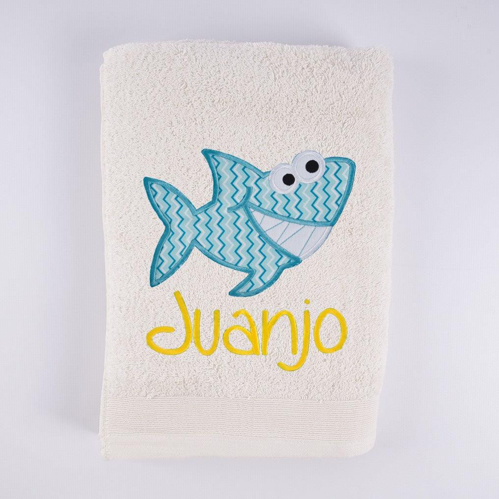 Toallas Personalizadas con Bordado Tiburón Nanetes - Nanetes #