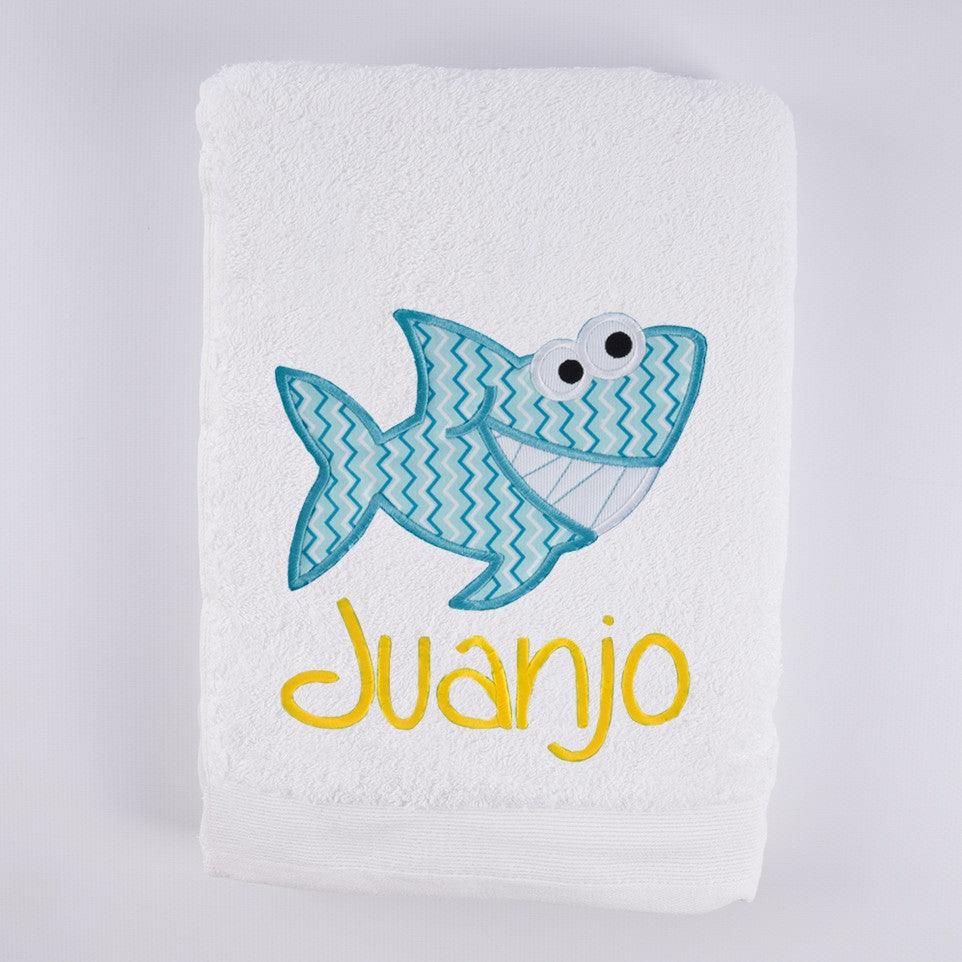 Toallas Personalizadas con Bordado Tiburón Nanetes