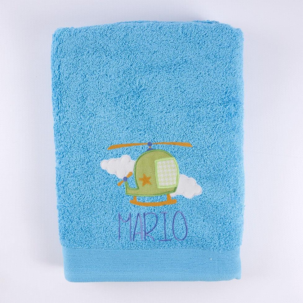 Toallas Personalizadas Bordado Helicoptero Nanetes - Nanetes #