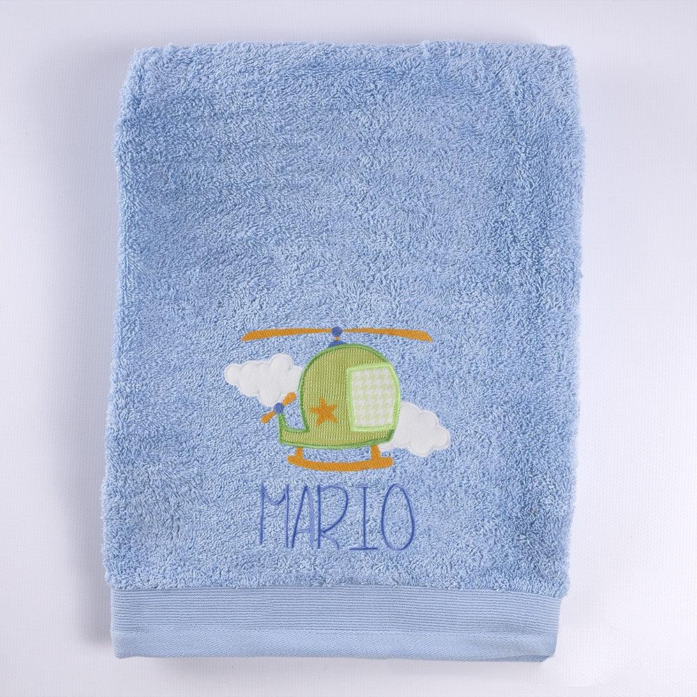 Toallas Personalizadas Bordado Helicoptero Nanetes - Nanetes #