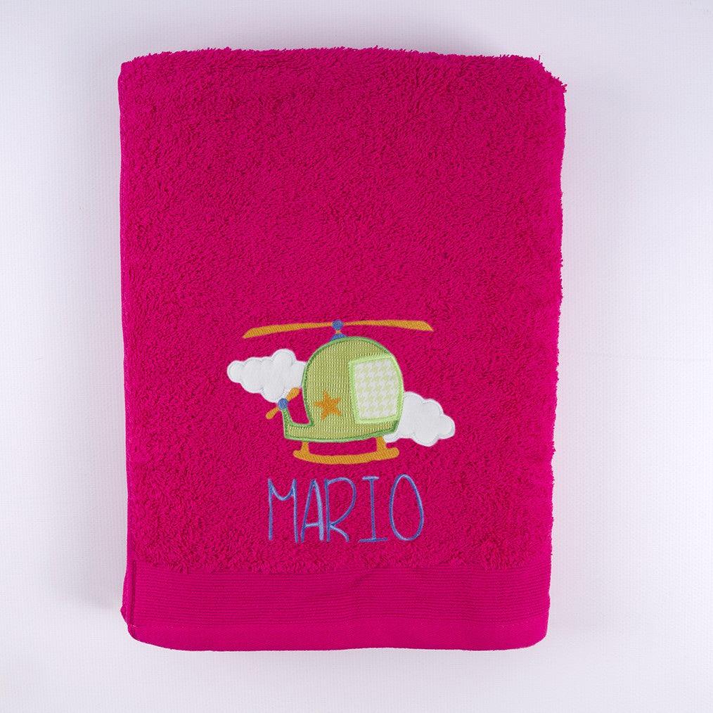 Toallas Personalizadas Bordado Helicoptero Nanetes