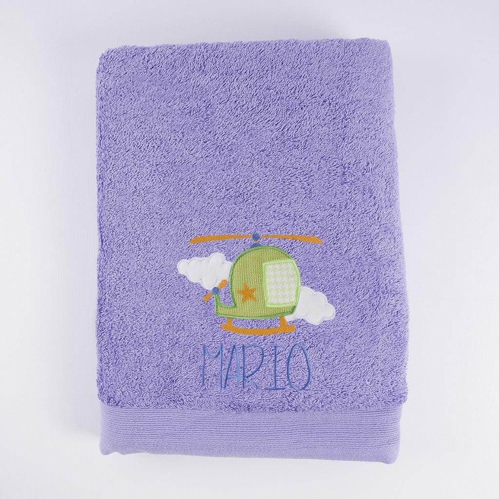 Toallas Personalizadas Bordado Helicoptero Nanetes