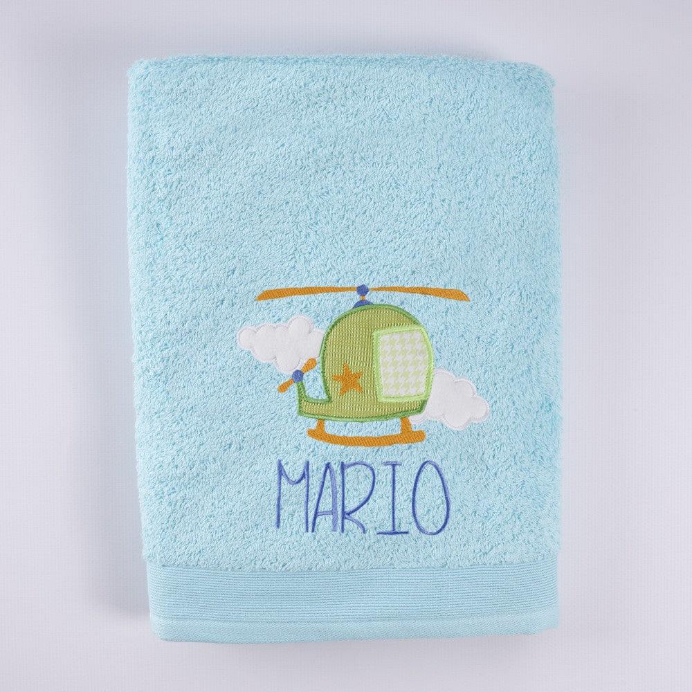 Toallas Personalizadas Bordado Helicoptero Nanetes - Nanetes #