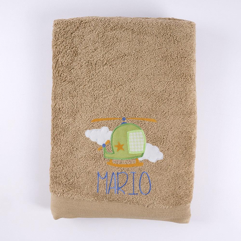 Toallas Personalizadas Bordado Helicoptero Nanetes - Nanetes #