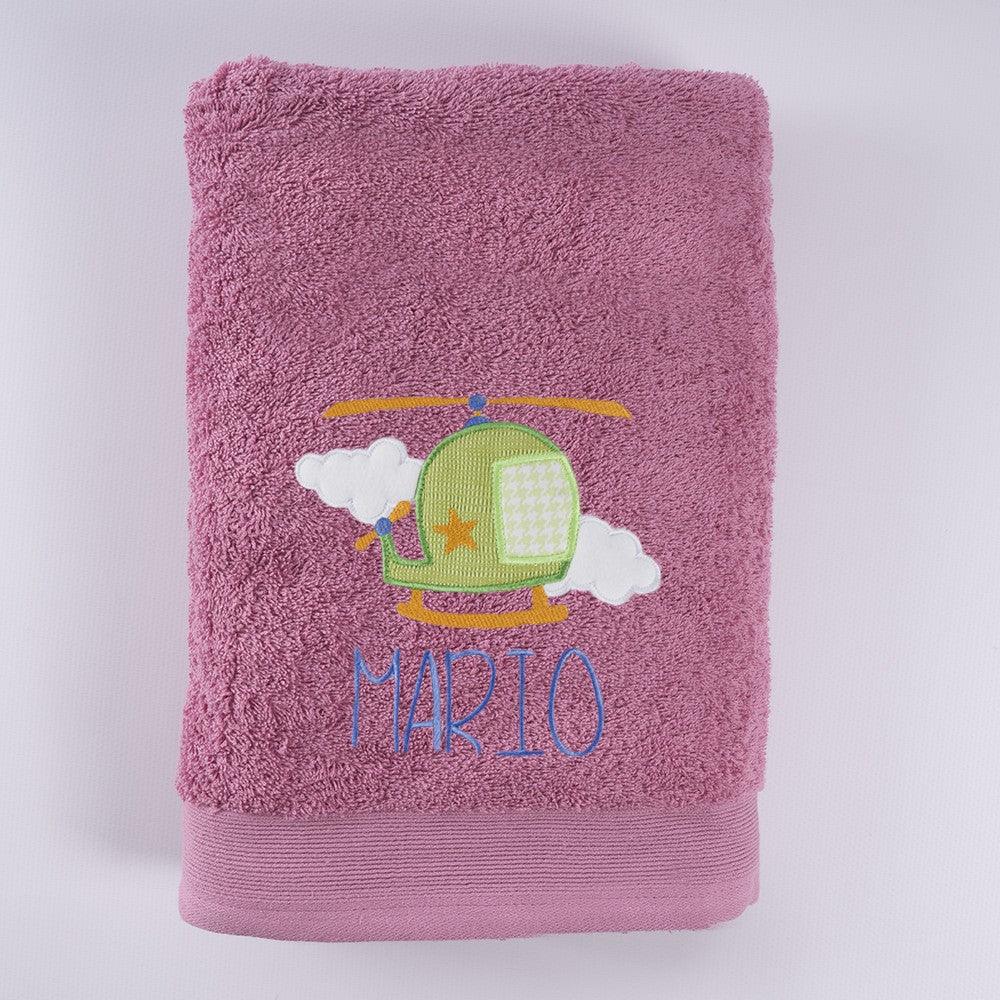 Toallas Personalizadas Bordado Helicoptero Nanetes