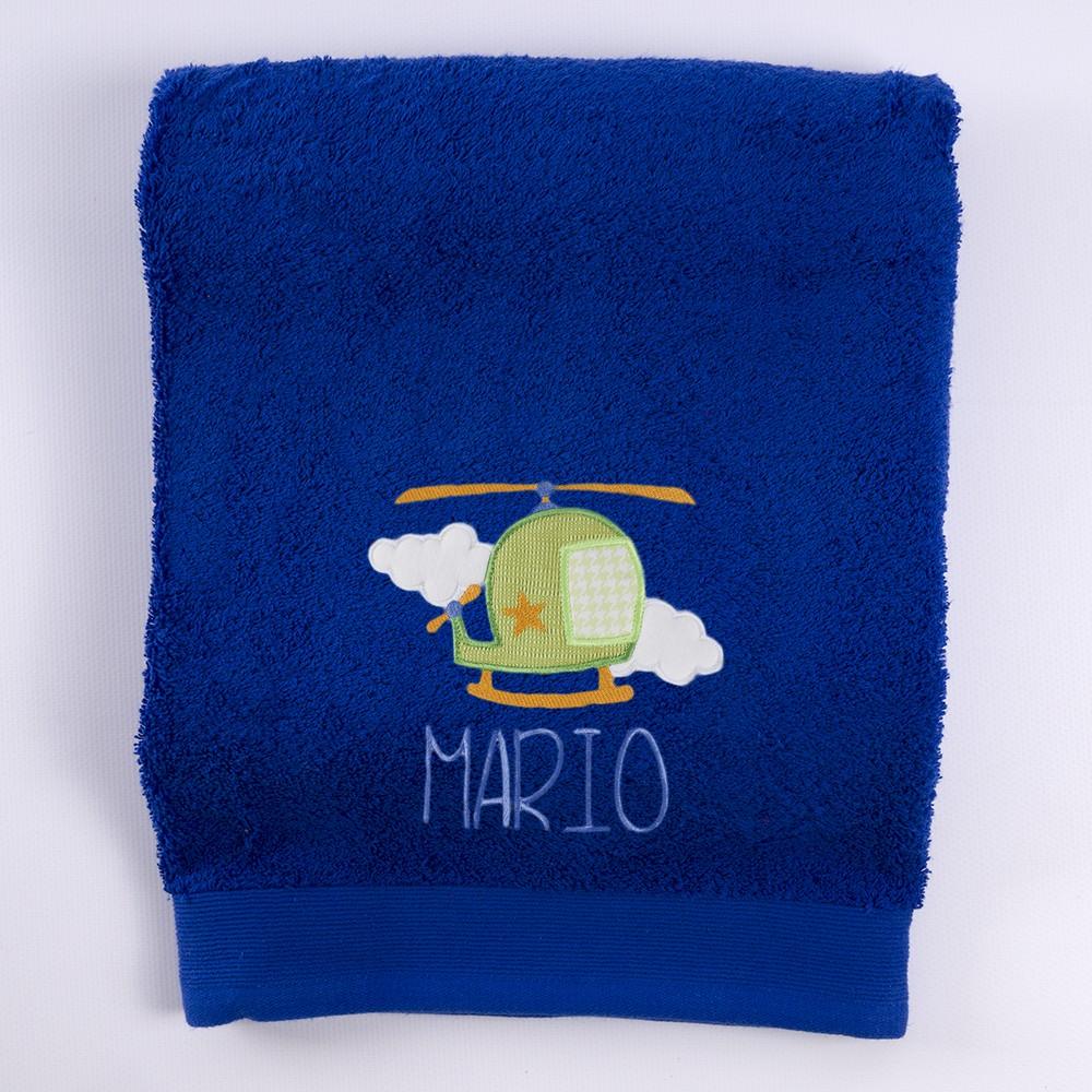 Toallas Personalizadas Bordado Helicoptero Nanetes