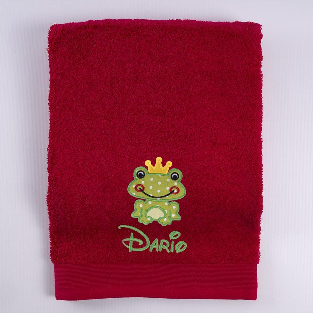 Toallas Personalizadas con Bordado Rana Príncipe Nanetes
