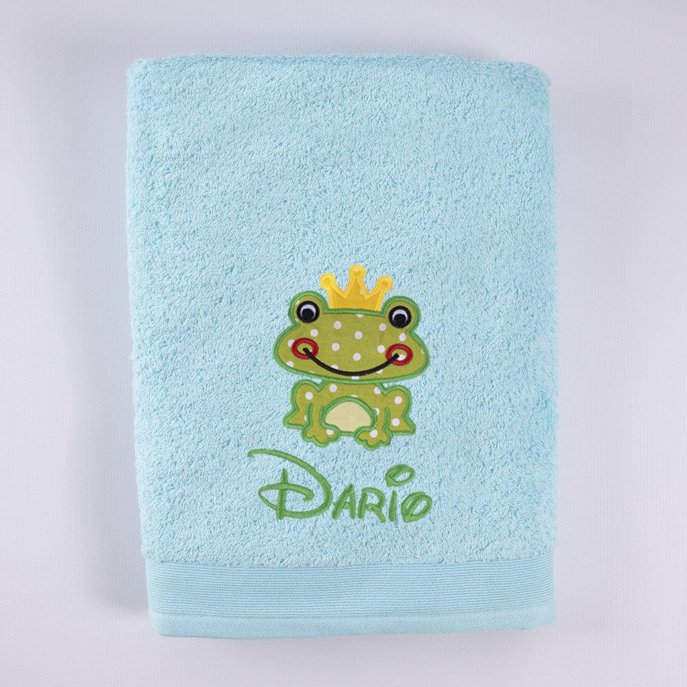Toallas Personalizadas con Bordado Rana Príncipe Nanetes
