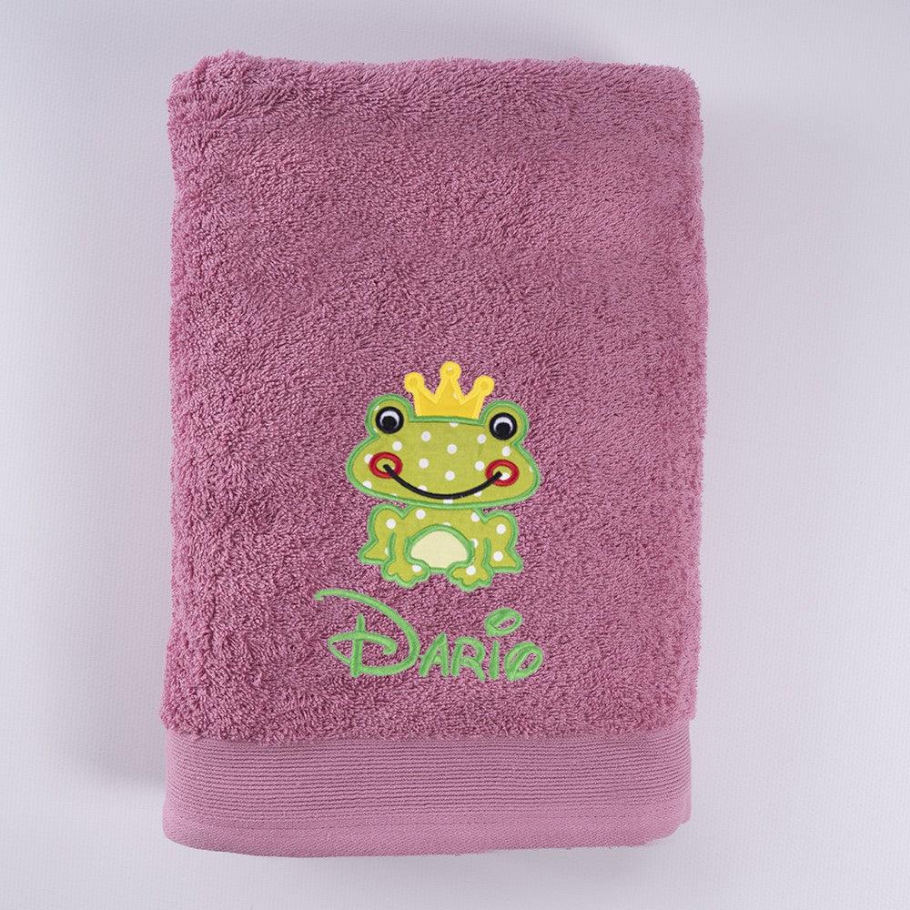 Toallas Personalizadas con Bordado Rana Príncipe Nanetes