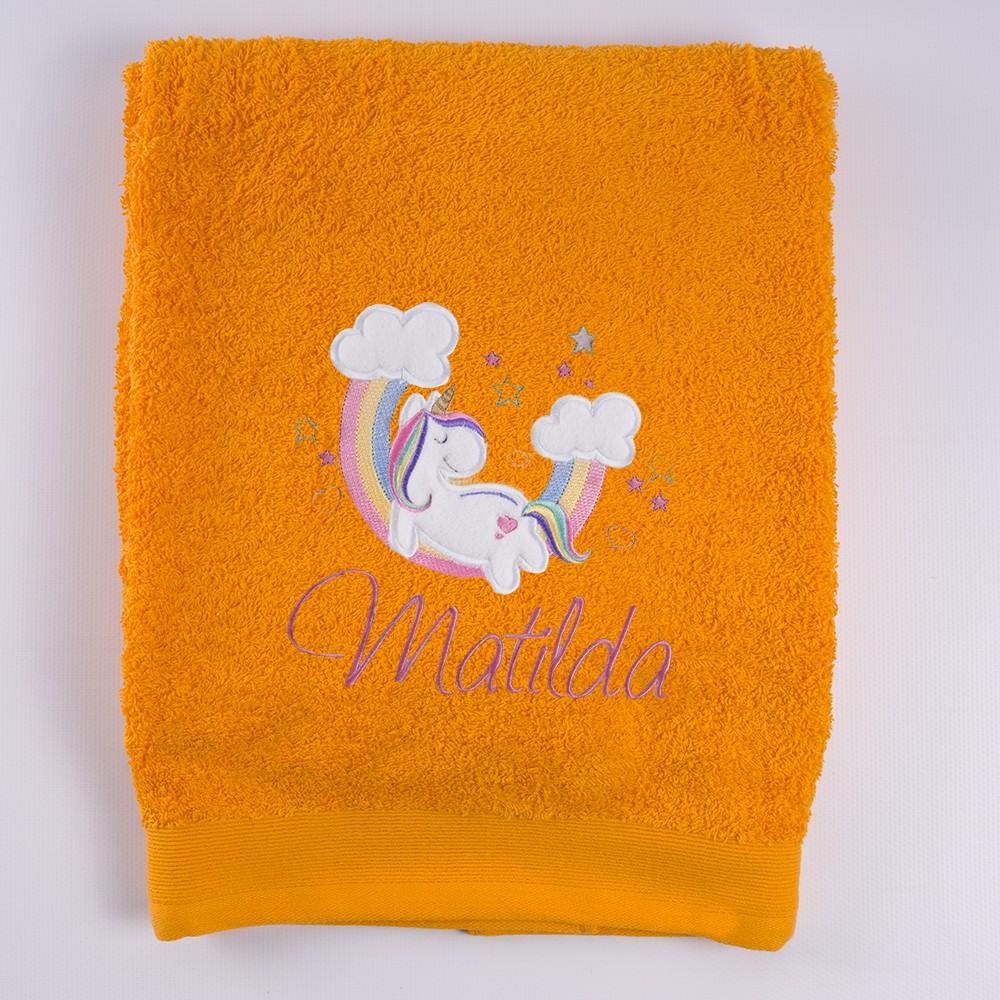 Toallas Personalizadas con Bordado Unicornio en las Nubes Nanetes