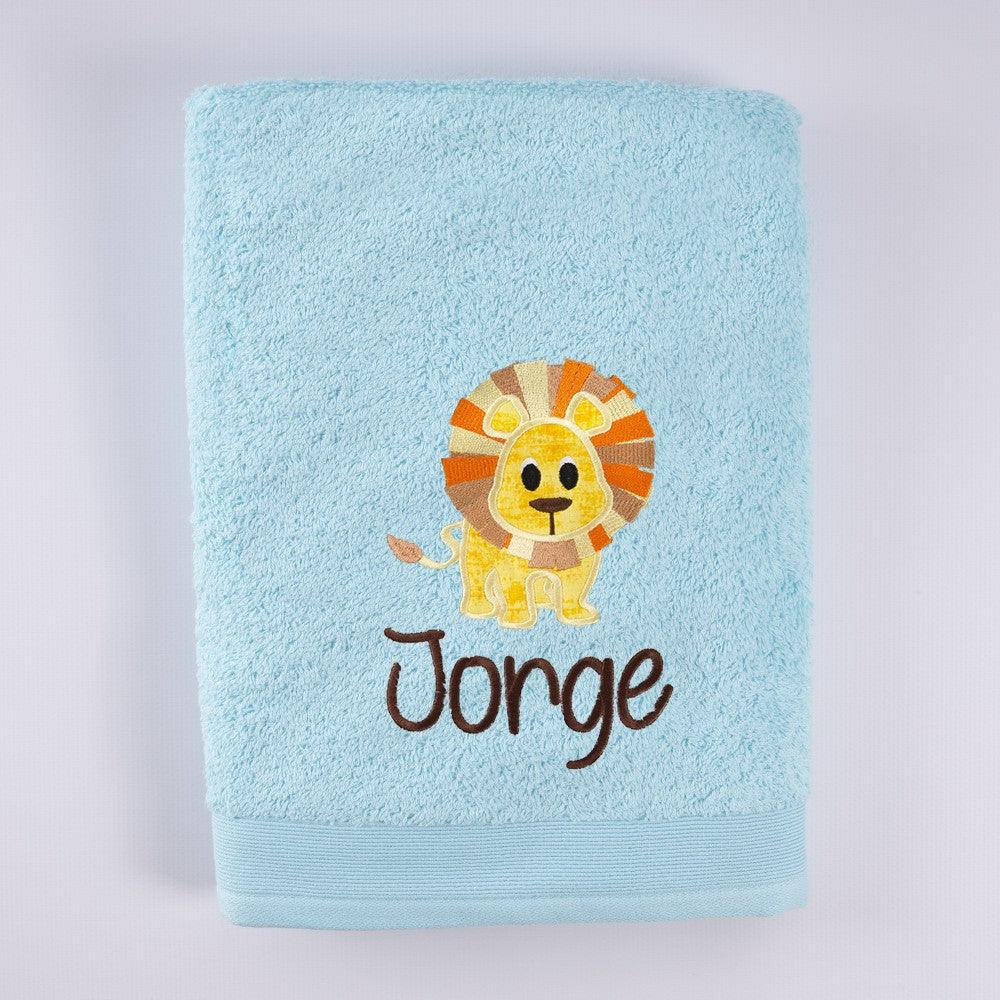 Toallas Personalizadas Bordadas Leon Aplique Nanetes - Nanetes #