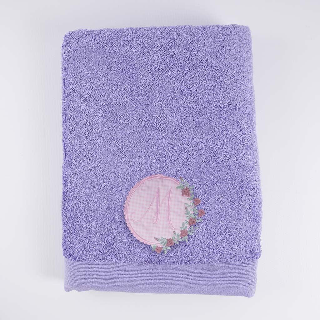 Toallas Personalizadas Inicial Bordada Flores Nanetes