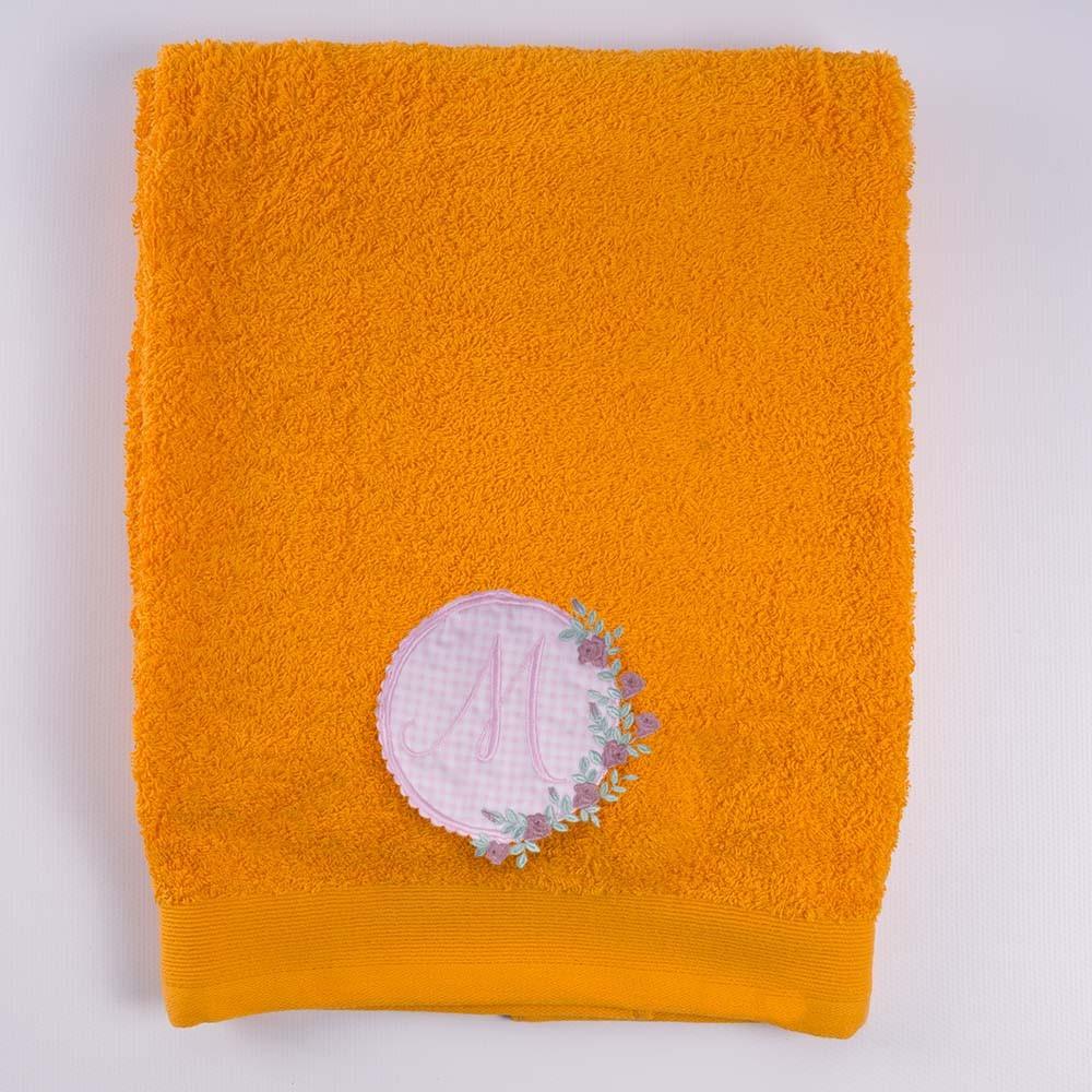 Toallas Personalizadas Inicial Bordada Flores Nanetes