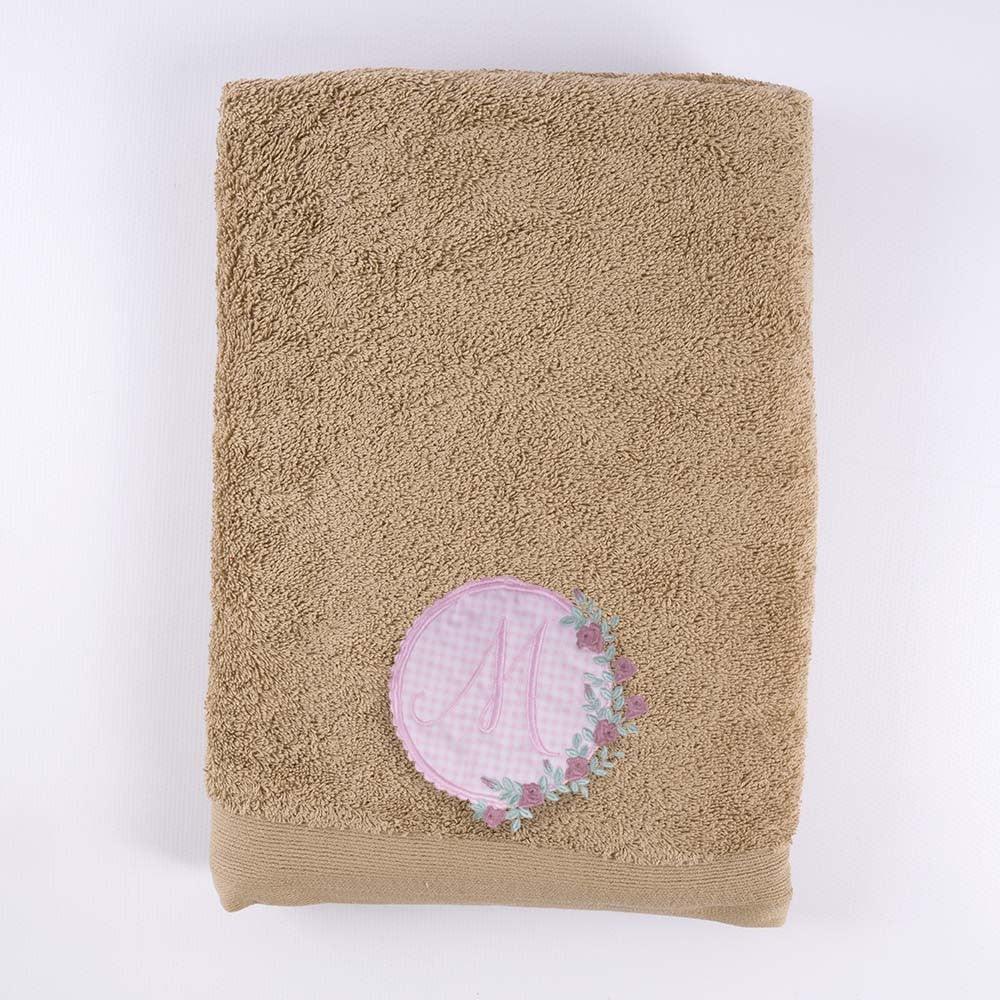 Toallas Personalizadas Inicial Bordada Flores Nanetes - Nanetes #