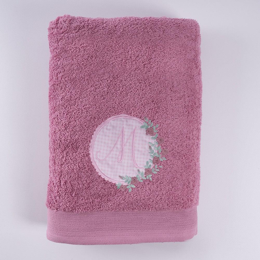 Toallas Personalizadas Inicial Bordada Flores Nanetes - Nanetes #