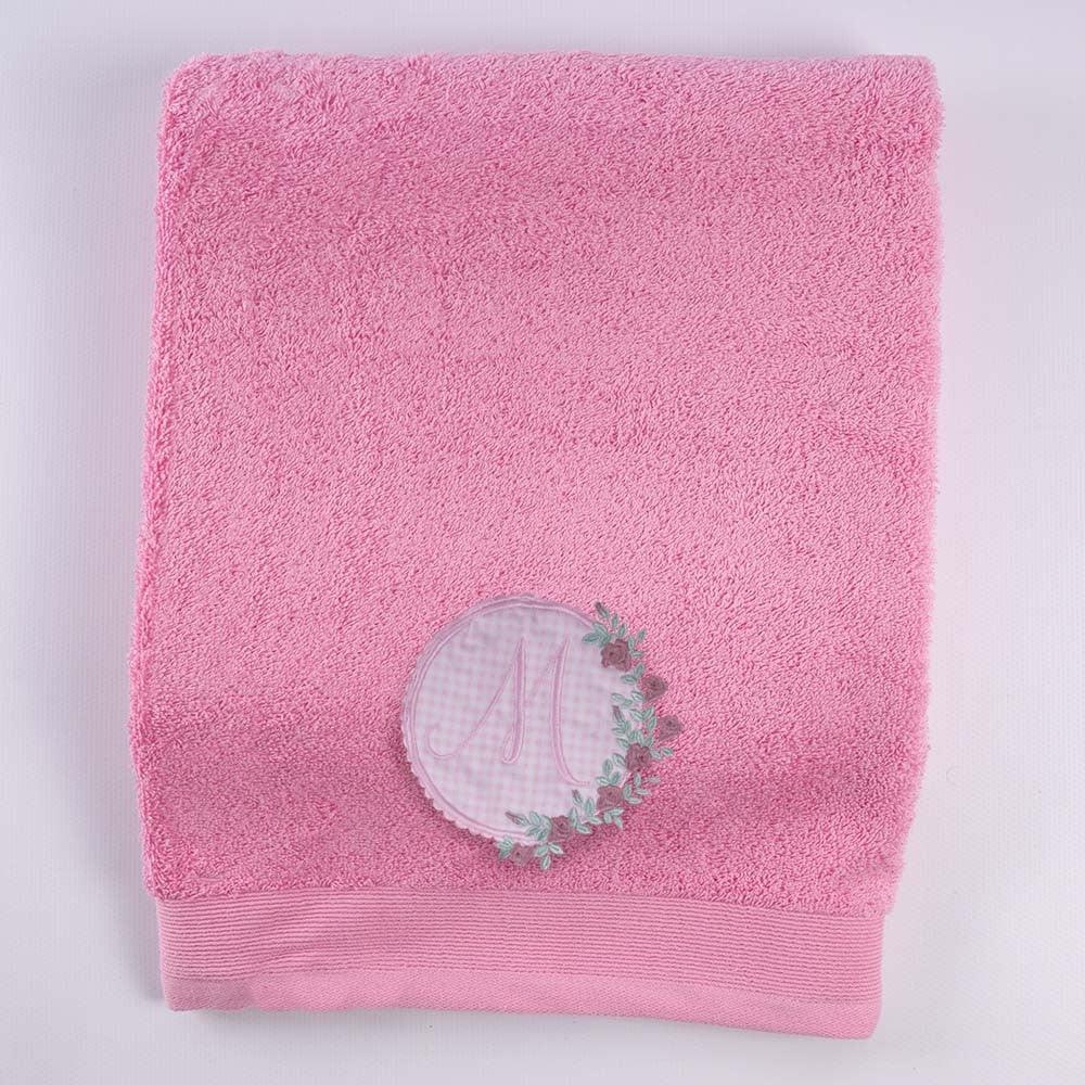 Toallas Personalizadas Inicial Bordada Flores Nanetes - Nanetes #
