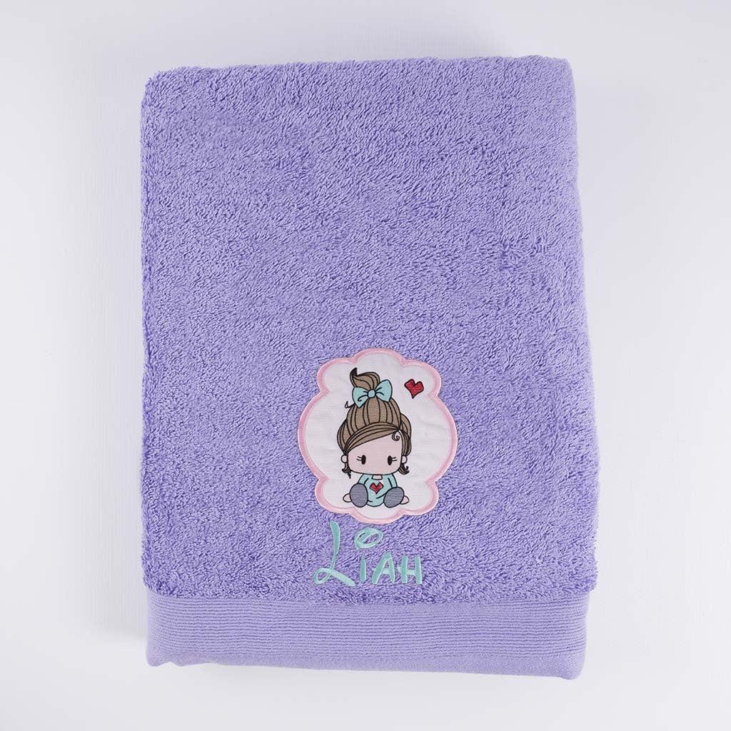 Toallas Personalizadas Niña Bordada Aplique Nanetes