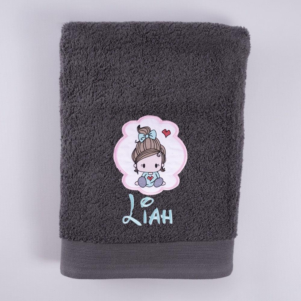 Toallas Personalizadas Niña Bordada Aplique Nanetes