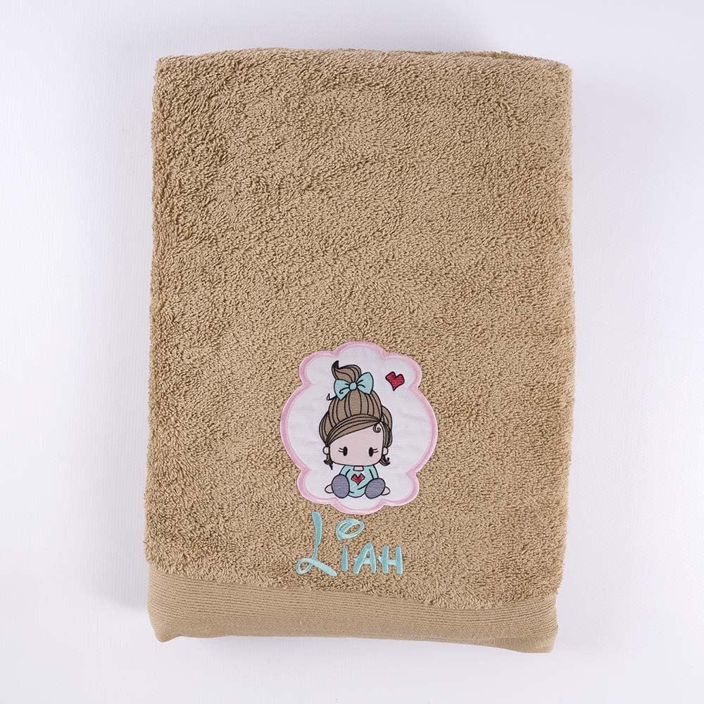 Toallas Personalizadas Niña Bordada Aplique Nanetes - Nanetes #