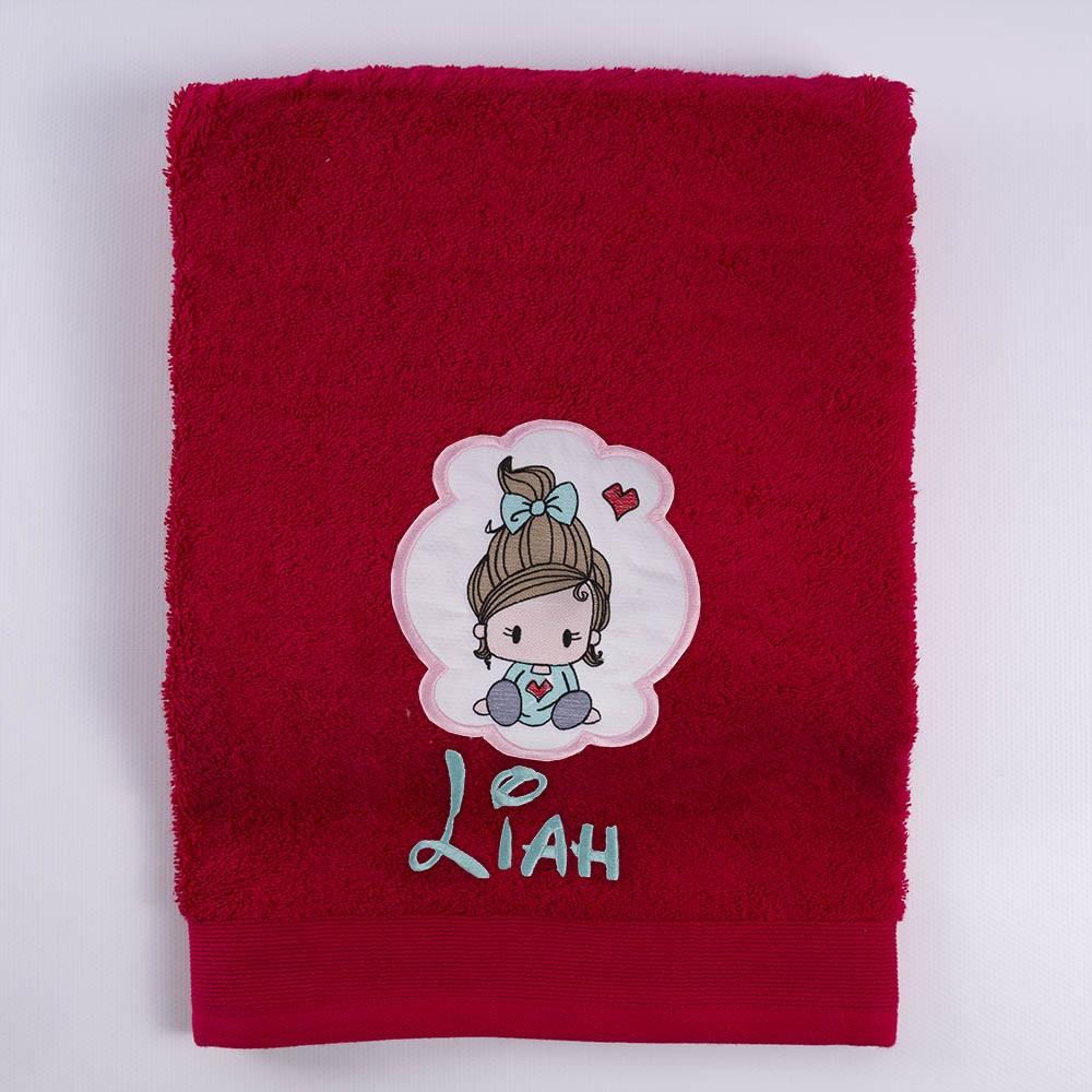 Toallas Personalizadas Niña Bordada Aplique Nanetes - Nanetes #