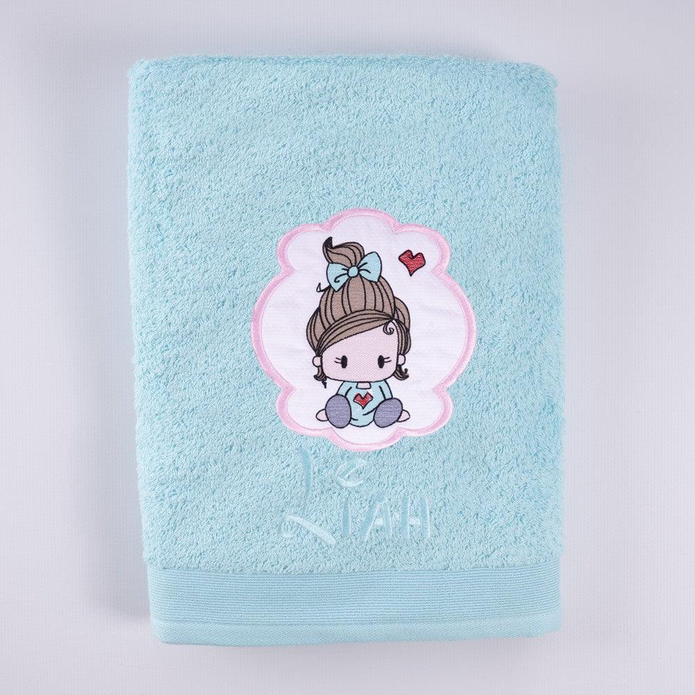 Toallas Personalizadas Niña Bordada Aplique Nanetes