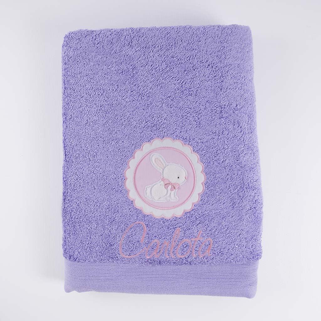 Toallas Personalizadas Niños Bordado Conejito Nanetes