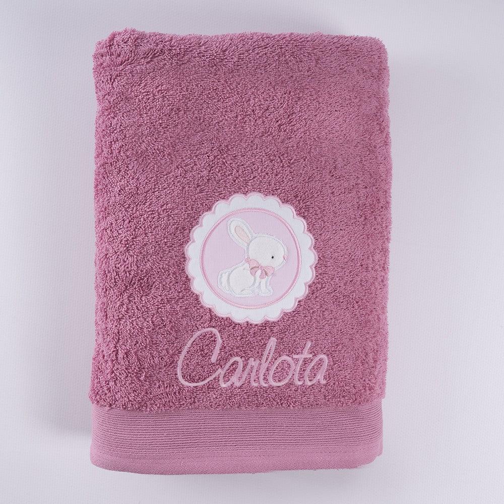 Toallas Personalizadas Niños Bordado Conejito Nanetes