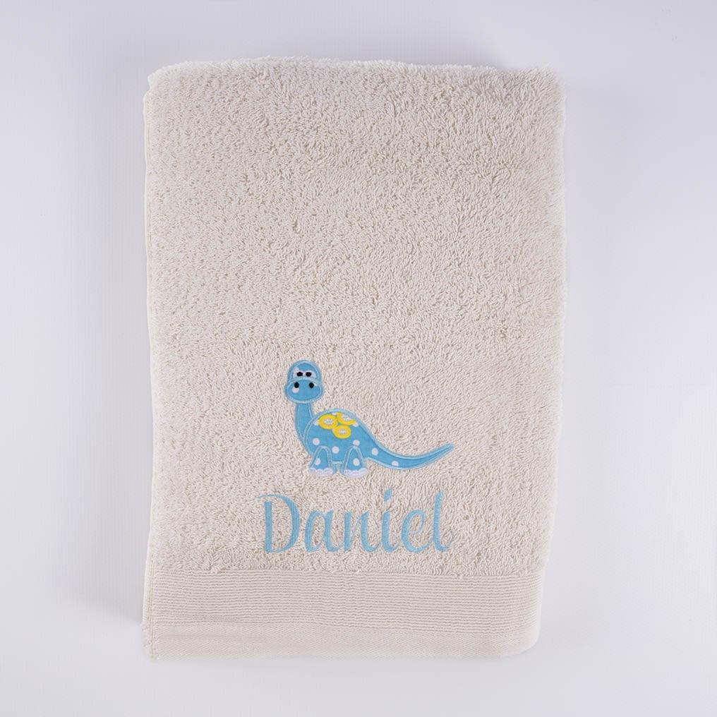 Toalla Personalizada Infantil Dinosaurios Nanetes - Nanetes #