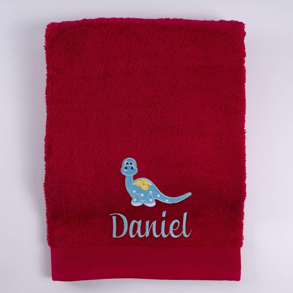 Toalla Personalizada Infantil Dinosaurios Nanetes