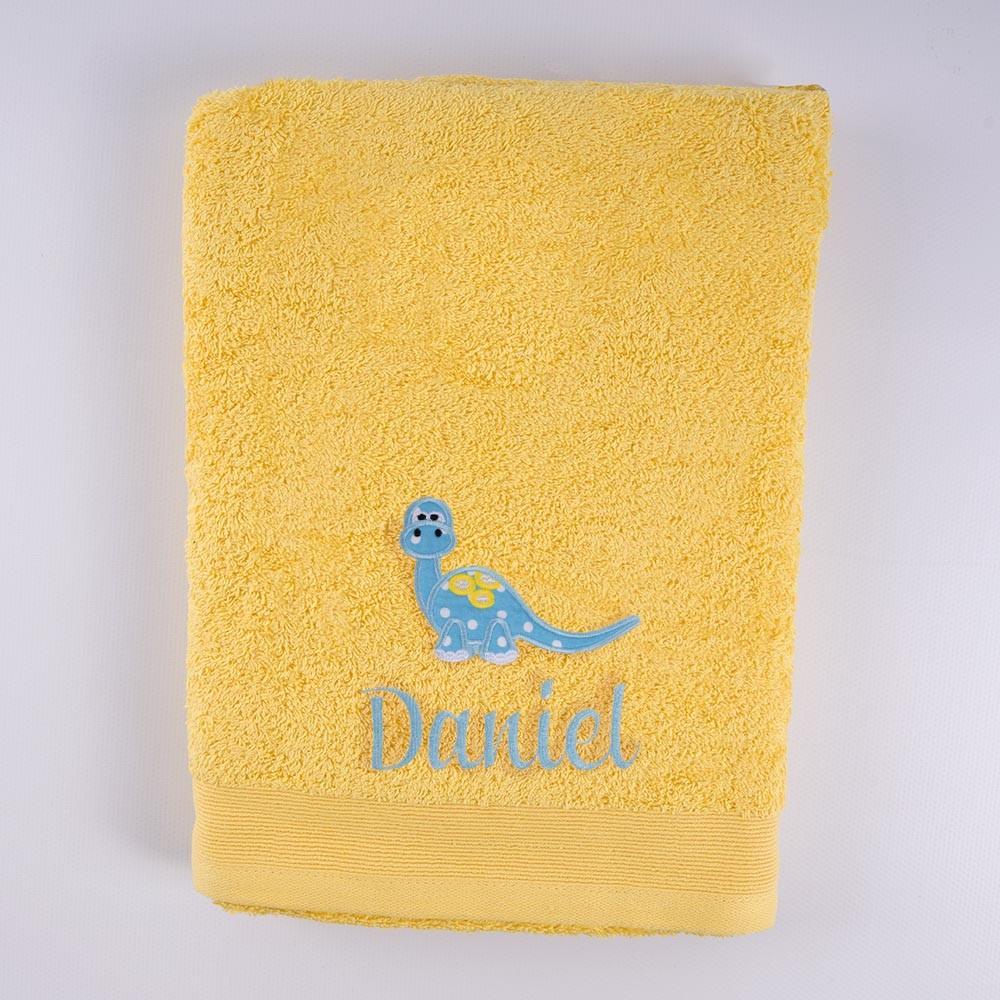 Toalla Personalizada Infantil Dinosaurios Nanetes