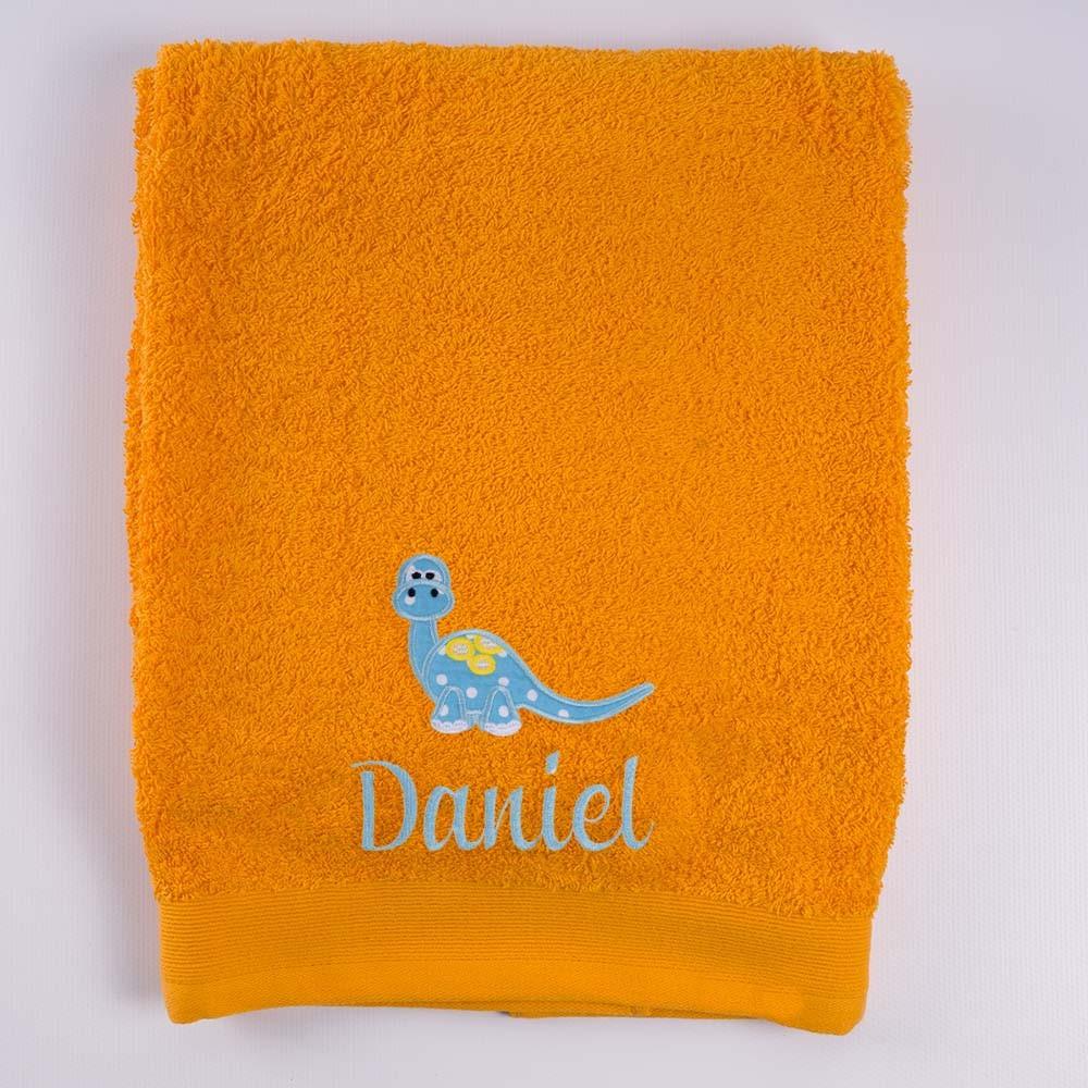 Toalla Personalizada Infantil Dinosaurios Nanetes