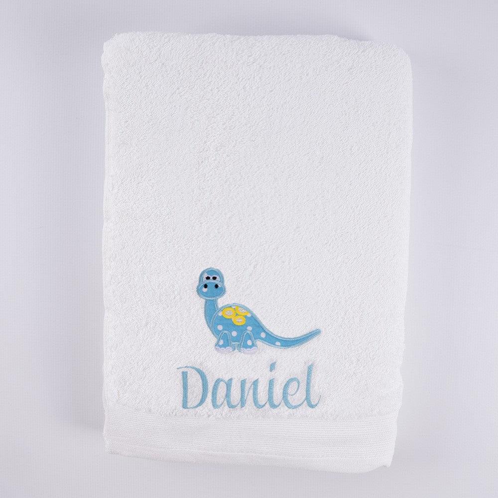 Toalla Personalizada Infantil Dinosaurios Nanetes
