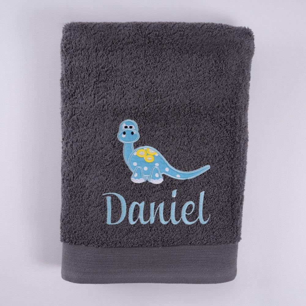 Toalla Personalizada Infantil Dinosaurios Nanetes